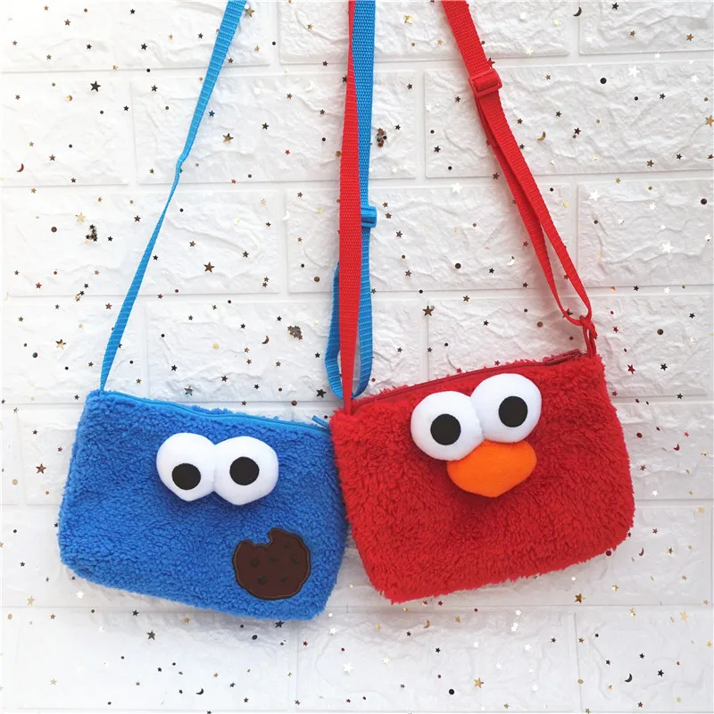 Милый плюшевый мессенджер Улица Сезам ELMO Оскар печенье монстр сумка на плечо