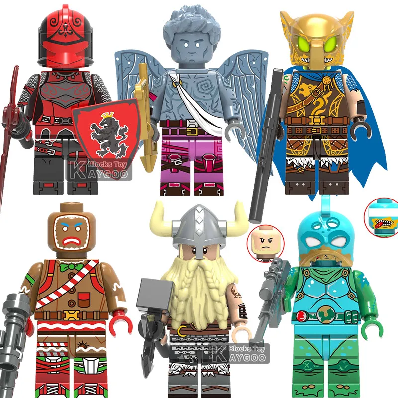 Строительные блоки X0228Figures Fornight Battle Hound Red Knight Love Ranger Merry MarauderLegoingly игрушки для