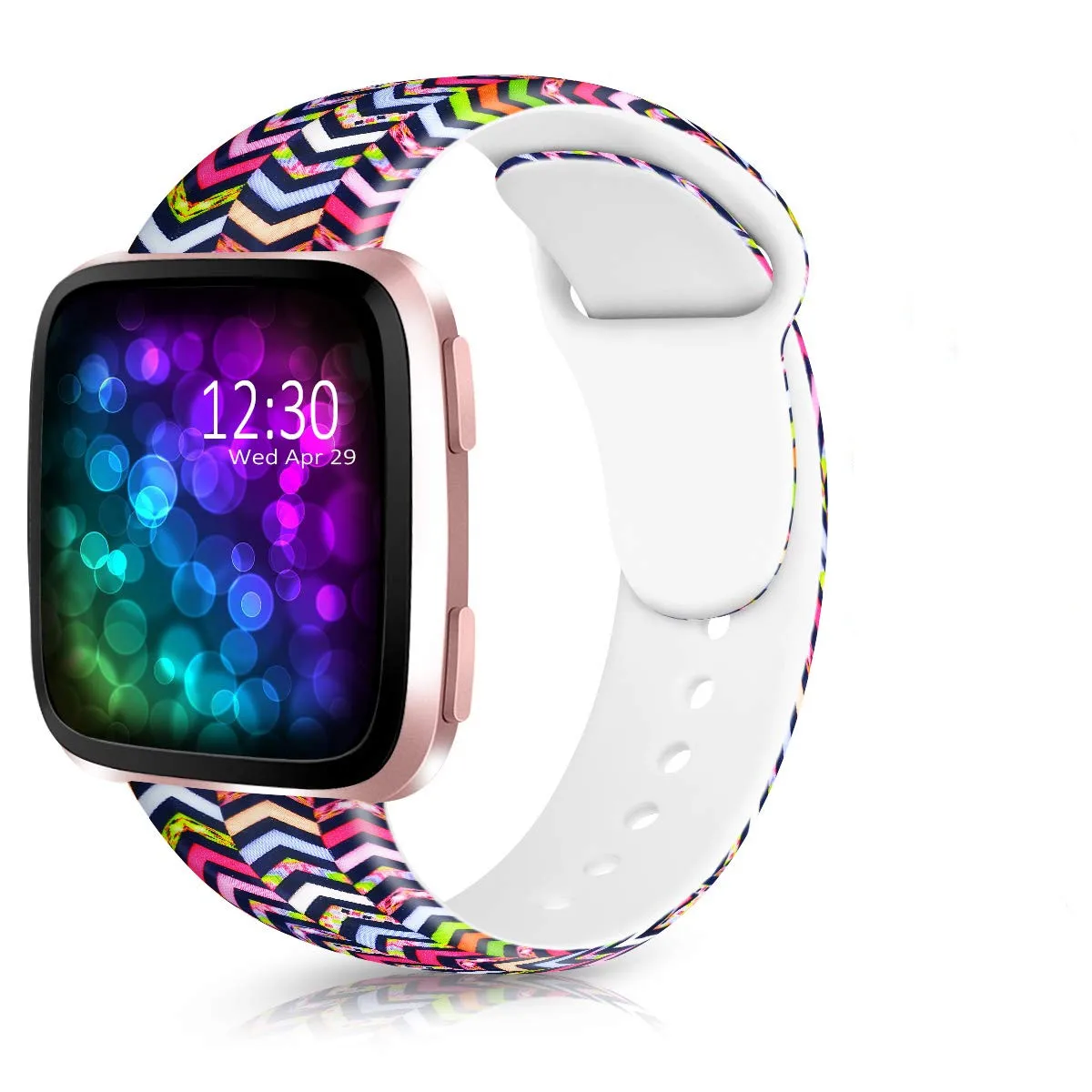 Ремешок с цветочным принтом для Fitbit Versa Band, силиконовые в форме цветка Браслет Fitbit Versa сменные браслеты браслет Ремешки для наручных часов