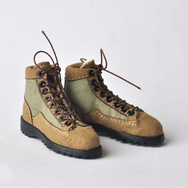 

Sand Color 1/6 Scale Shoes Hollow Tactical Boots Model Fit For 12 inch Male Soldier Body Model Toys mnotht m3