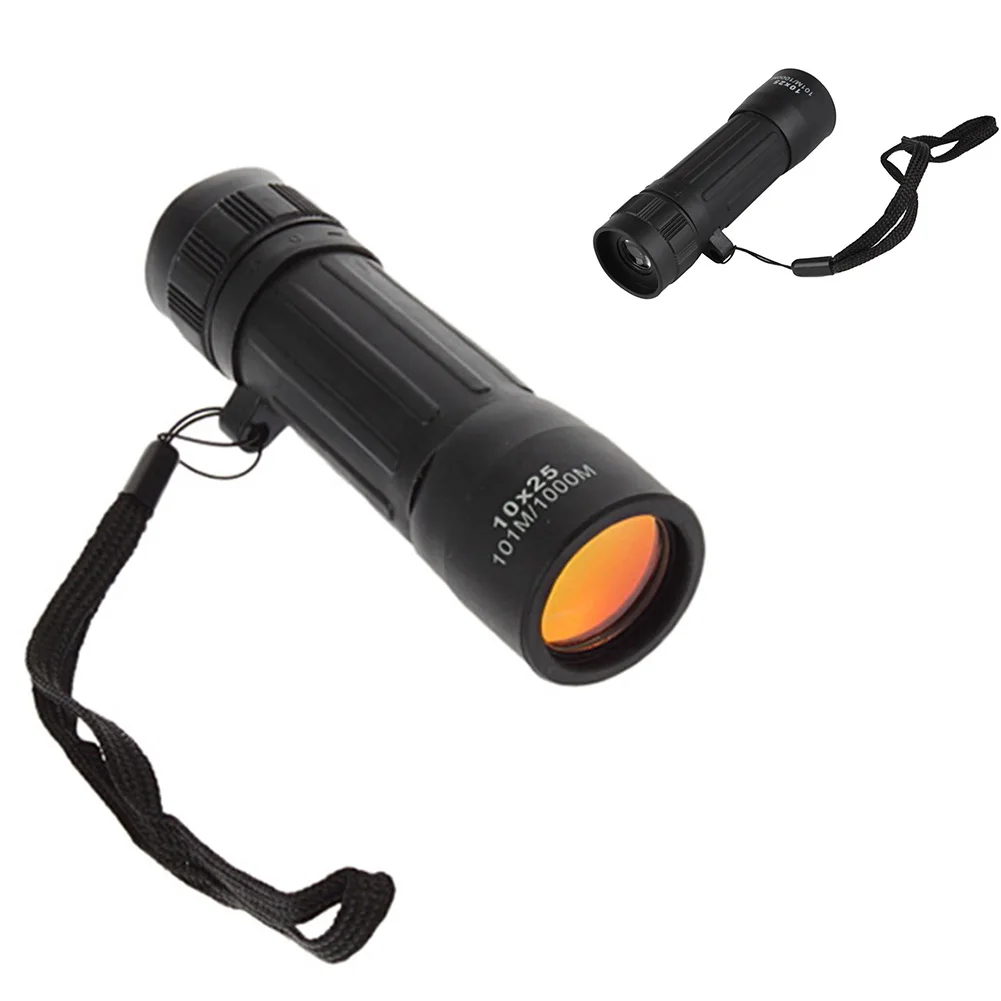 Protable 10x25 Mini Monocular Telescope Handy Eyepiece Lens Hiking Hunting Camping Sports With Arming Strap | Спорт и развлечения