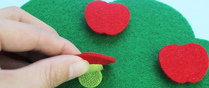 ZY DIY красивые детские раннее обучение номера яблоко дерево нетканый войлочная