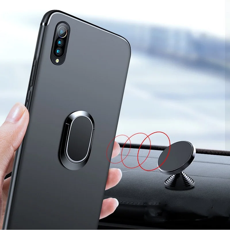 KAPEED For Xiaomi Mi 9 Luxury Magnetic Ring Soft Silicone TPU Anti-Knock Phone Case Funda MI9 SE Cover Coque | Мобильные телефоны и