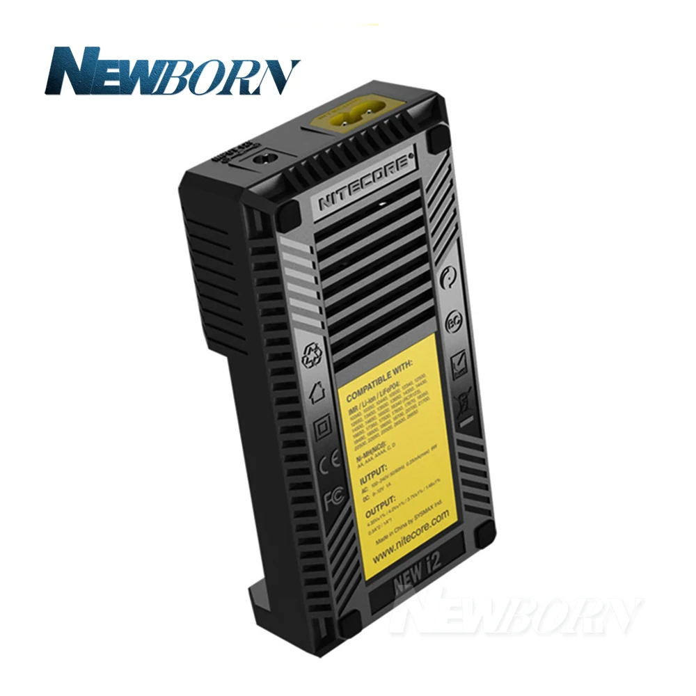 NITECORE Новая версия 1 шт зарядное устройство для батарей 16340 10440 AA AAA 14500 18650 26650 I2 +