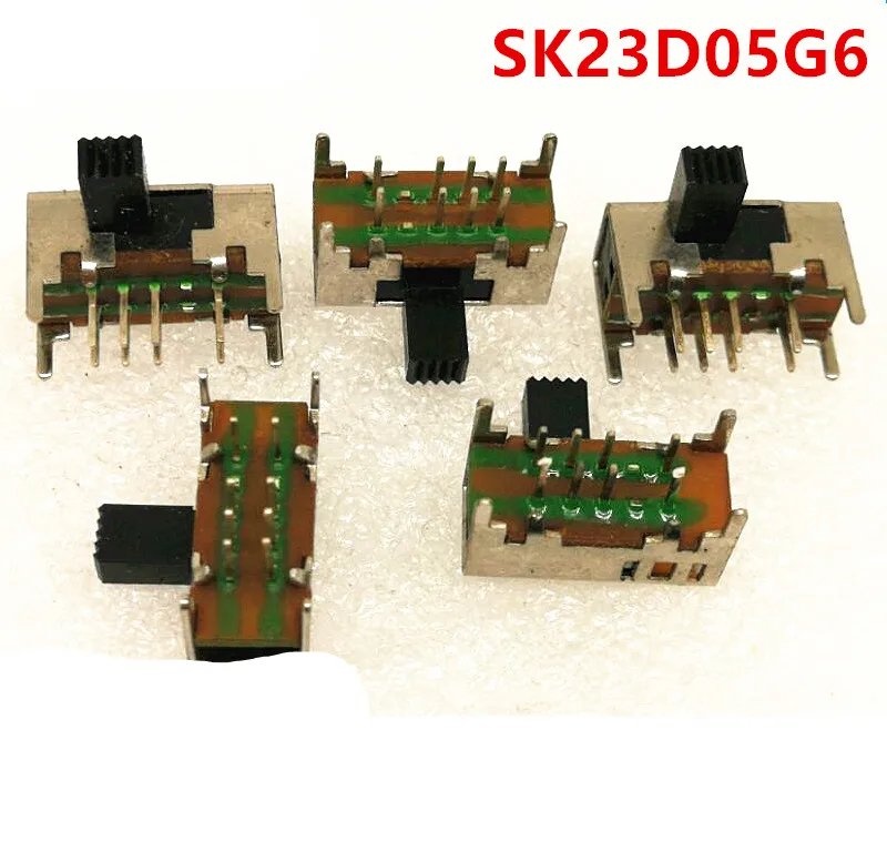 10 шт. x DC 50 в 0 5 А DP3T 2P3T PCB мини горизонтальный переключатель слайда (фотосессия) 8