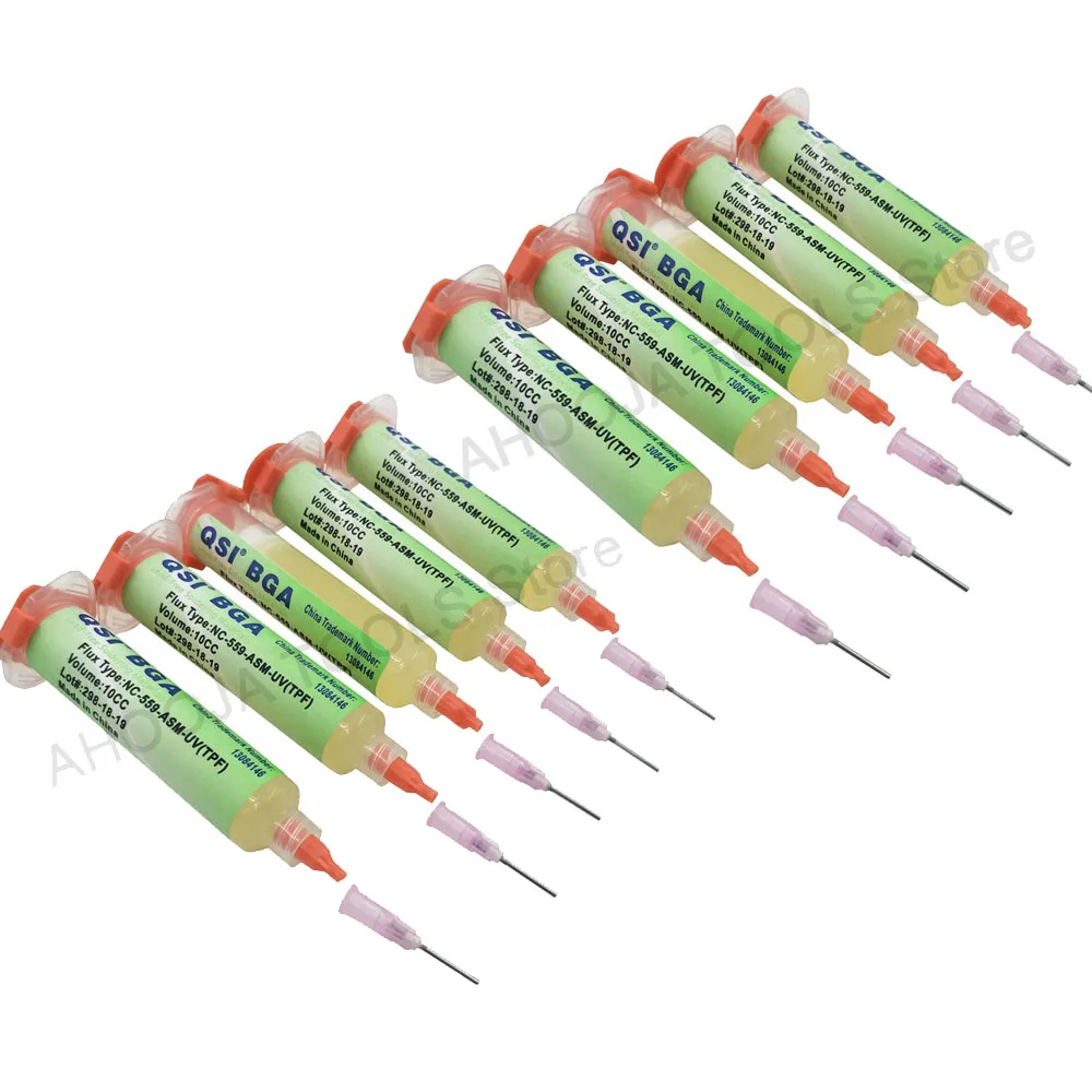 10CC NC-559-ASM-UV паяльная паста Флюс BGA PCB No-Clean паяльная паста сварочные инструменты для ремонта пайки - Цвет: 10pcs