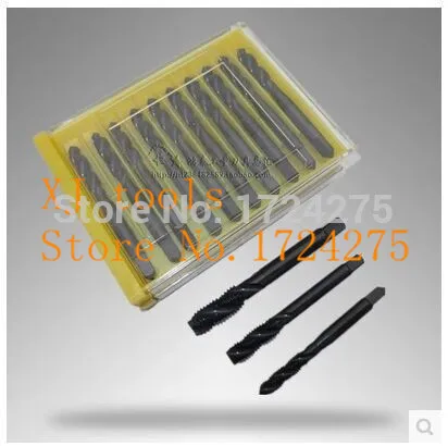 Free shipping M3 M4 M5 M6 M8 M10 M12 7PCS nitride high speed steel spiral tap special stainless screw | Инструменты