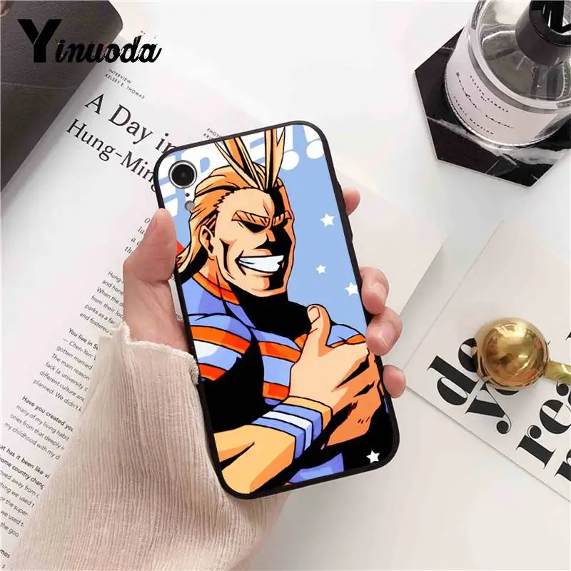 Силиконовый чехол для телефона Yinuoda My Hero academic Anime на заказ iPhone 8 7 6 6S 6Plus X XS MAX 5 5S SE XR 11