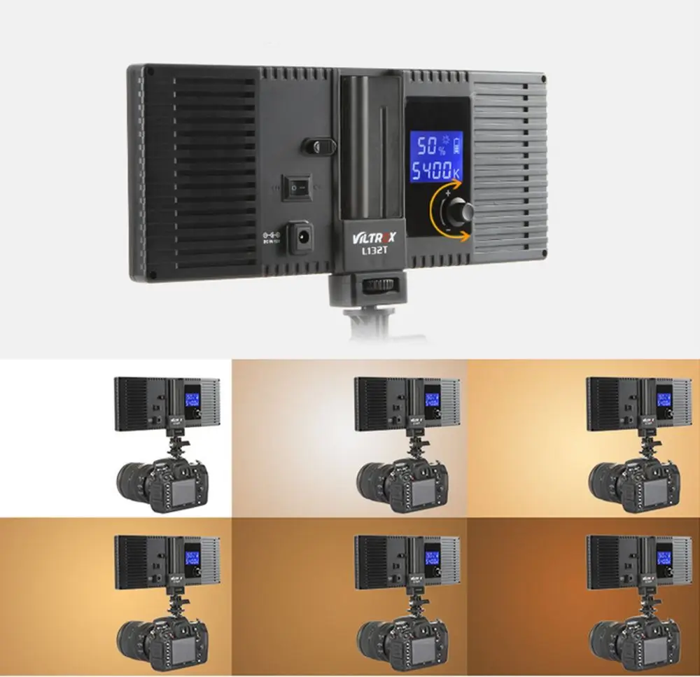 L132T LED Video Light Ultra Thin LCD Bi-Color &amp Dimmable DSLR Studio Lamp Panel for Camera DV Camcorder | Электроника