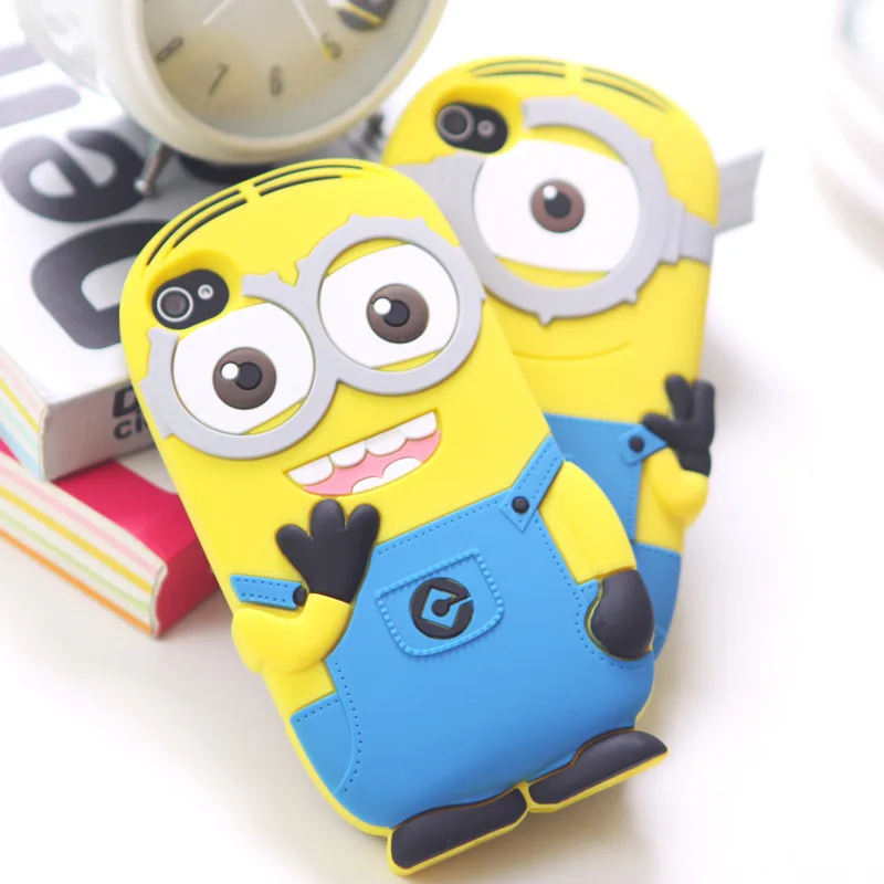 Модное Новое поступление милый силиконовый чехол с мультяшным рисунком для iPhone 6