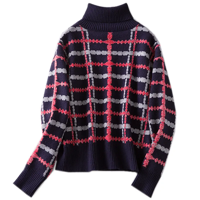 Свитер с высоким воротником в стиле Питера Пэна корейский свитер для женщин 2018