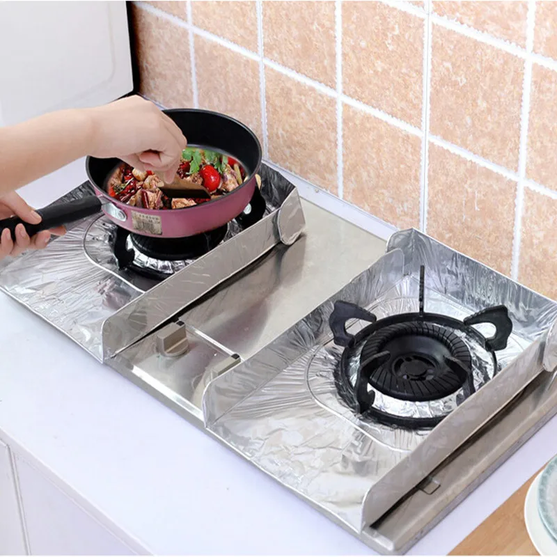 2 шт. Алюминиевые Защитные чехлы для кухонной газовой горелки защитный чехол
