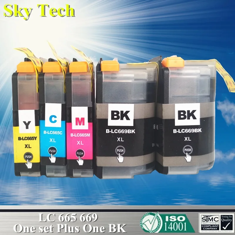 Совместимый чернильный картридж для Brother LC669XL LC665XL MFC-J2320 MFC-J2720. [Россия/Южная