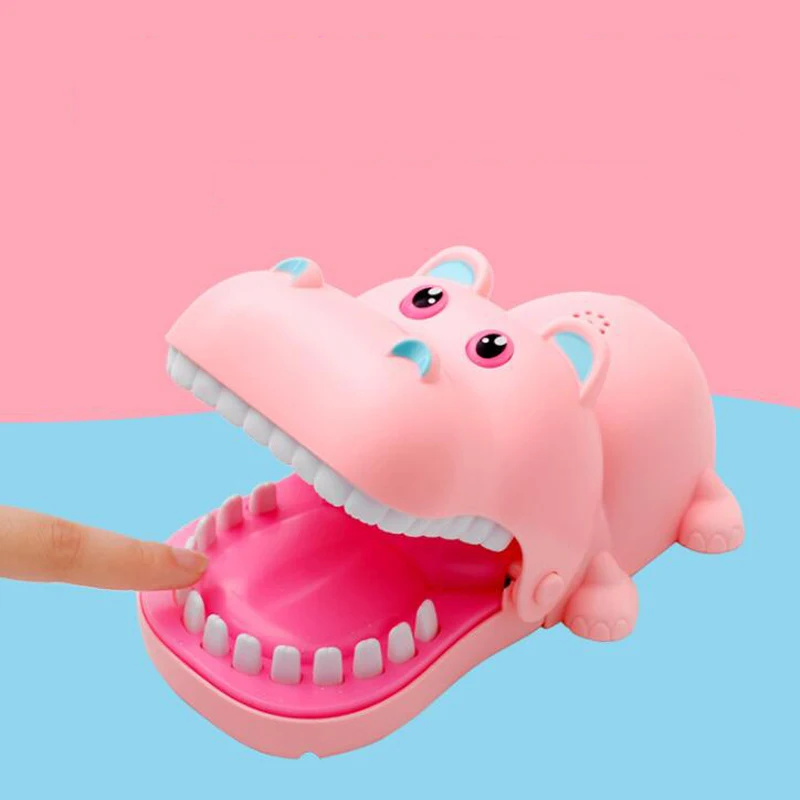 Large Crocodile Hippo Mouth Bite Finger Game Novelty Jokes Kids Funny Toys Simulation Biting Hand Pulling Teeth | Игрушки и хобби