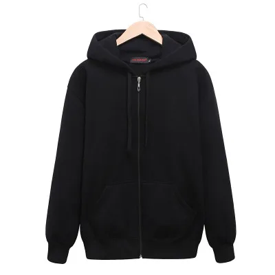 picture color Большой размер толстовка с капюшоном 5XL 6XL 7XL 8XL 9XL осенняя и зимняя мужская теплая с длинными рукавами на молнии большой размер черная куртка - Цвет: picture color