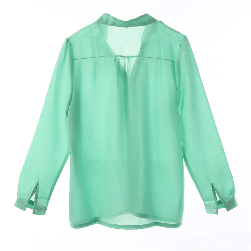 Элегантная формальная рубашка для женщин женская летняя Осенняя свободная