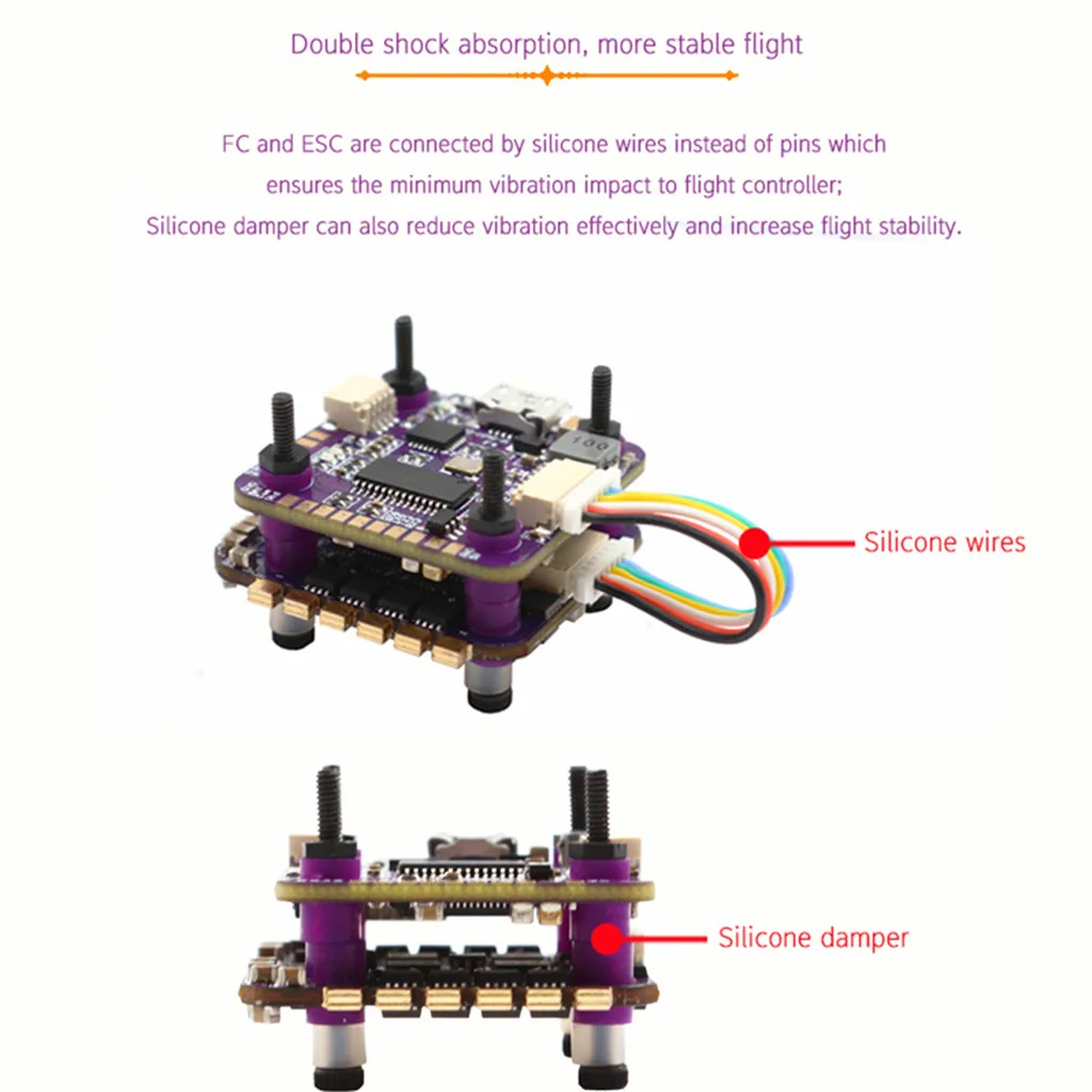 Flycolor Raptor S-tower Flytower F4 Контроллер полета Встроенный Osd 20a 4в1 Дрон ESC Аксессуары Rc