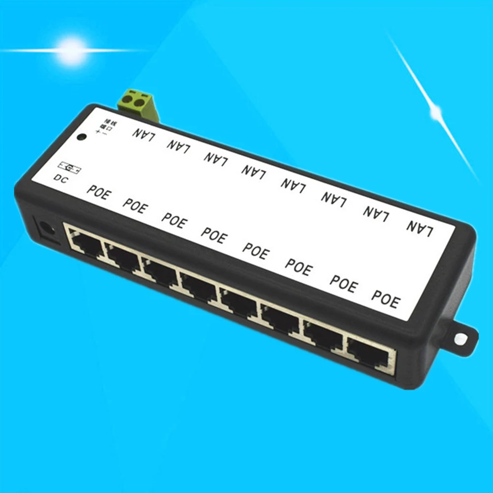 PoE камера видеонаблюдения Ethernet 12 48 V 8 порта модуль мониторинга сети сплиттер