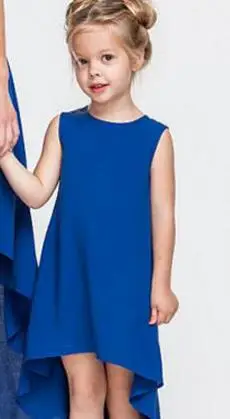 Новинка одежда для семьи Мама и я Одинаковая мамы дочки Летние однотонные