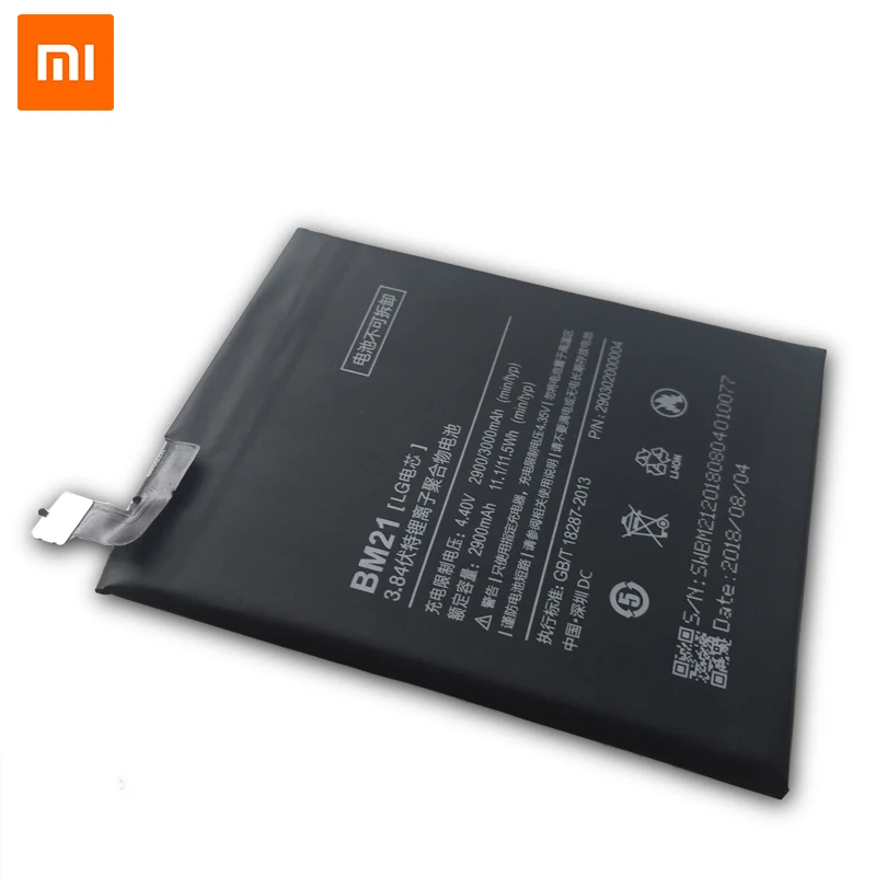 Оригинальный аккумулятор XiaoMi для Mi Note BM21 3 Гб ОЗУ аккумуляторы мобильных