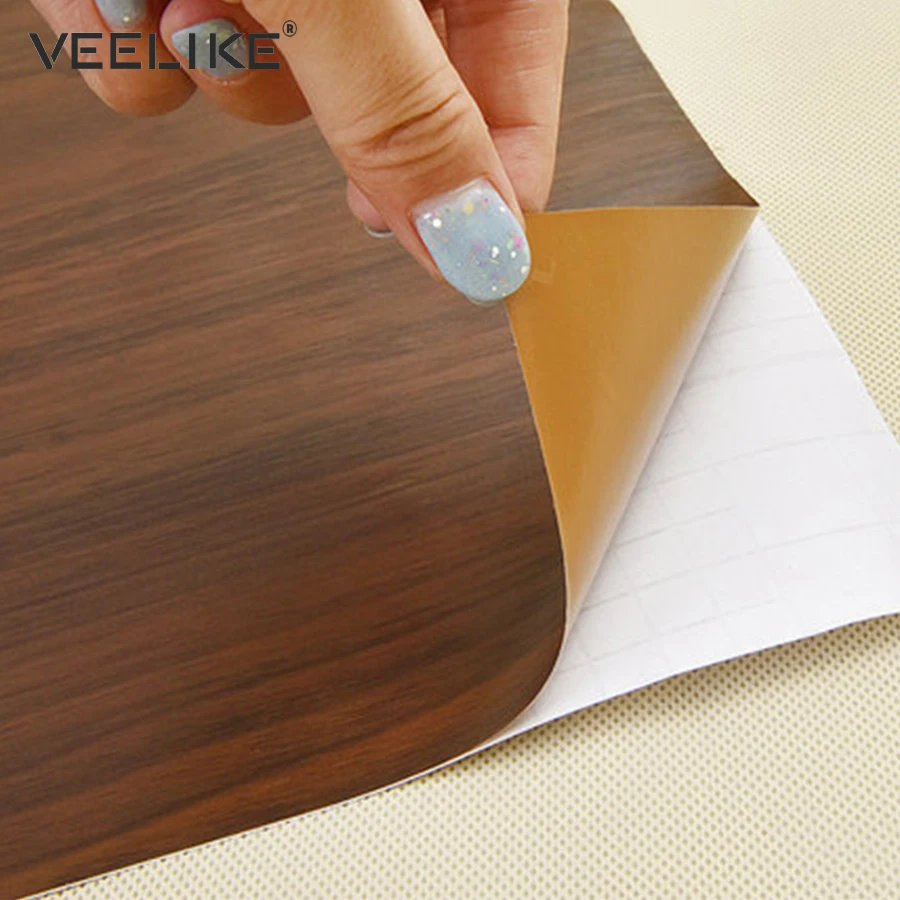 wood grain contact paper for kitchen cabinets furniture vinyl wall stickers self adhesive wallpaper desk door decorative films free global shipping
