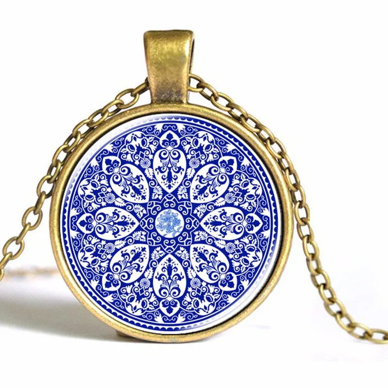 Горячее предложение новинка бронзовое покрытие синий и белый массивный