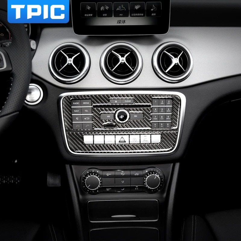 Автомобильные наклейки TPIC из углеродного волокна для Mercedes W169 W245 W117 W156 A класс B CLA