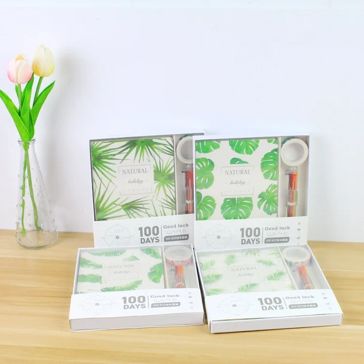 

Creative 100 Days Tropical Rainforest Schedule Book Diary Weekly Planner Notebook School Supplies Gift