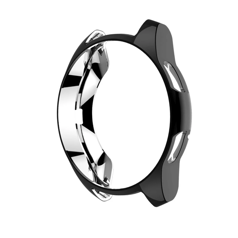 Black 42mm Модный Цветной чехол с покрытием для часов samsung Galaxy Watch 42 мм 46 мм, защитный чехол, тонкий мягкий чехол из ТПУ с краями, бампер, аксессуары - Цвет ремешка: Black 42mm