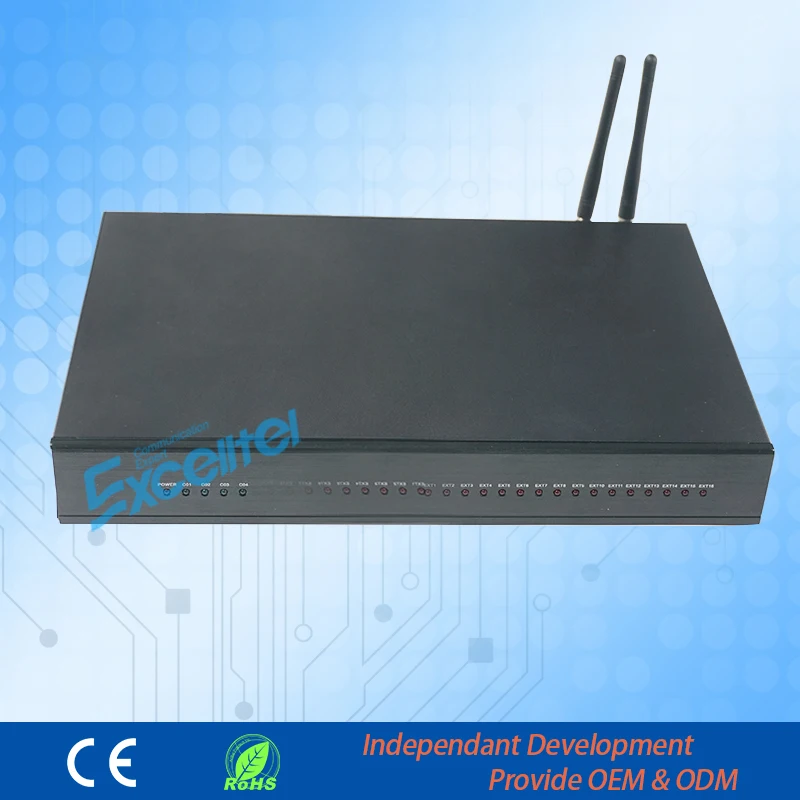 Телефонная система/металлический атс/2 GSM беспроводной модуль/TS + 416 4 CO line 16