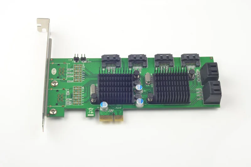 Плата расширения PCI-E для 8 портов SATA 3 0 6 ГБ/сек. 88SE9215 + 9705 чипсет Marvell | Компьютеры и