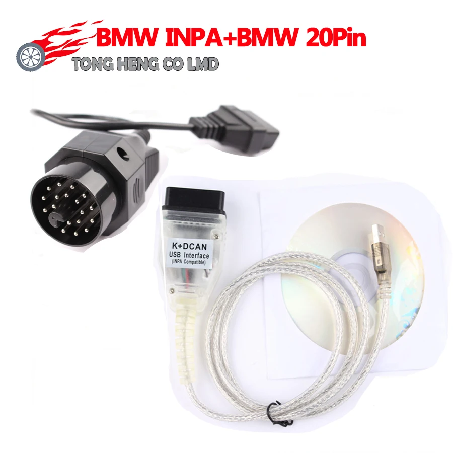 Лучше всего подходит для BM W INPA K может к Dcan USB OBD2 Интерфейс Ediabas BMW с 20Pin разъем 20