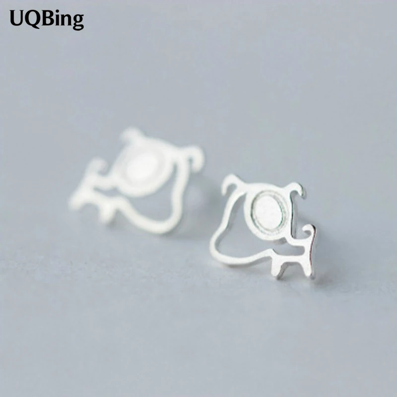 

Fashion Style Cute Cartoon 925 Sterling Silver Stud Earrings For Women Jewelry Brincos