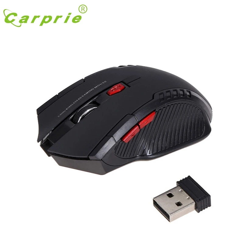 Беспроводная мышь CARPRIE с 6 кнопками Оптическая USB 1600 DPI для планшета ноутбука|computer