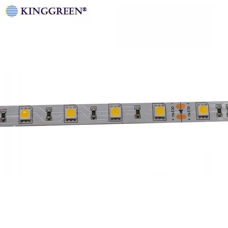 Высокое качество DC12V/24 V 30 светодиодный/м, 5 м/рулон осветительная панель для телевещания с высоким CRI> 90 гибкий светодиодный полосы света белый/R/G/B/Y/RGB 5050 светодиодный полосы