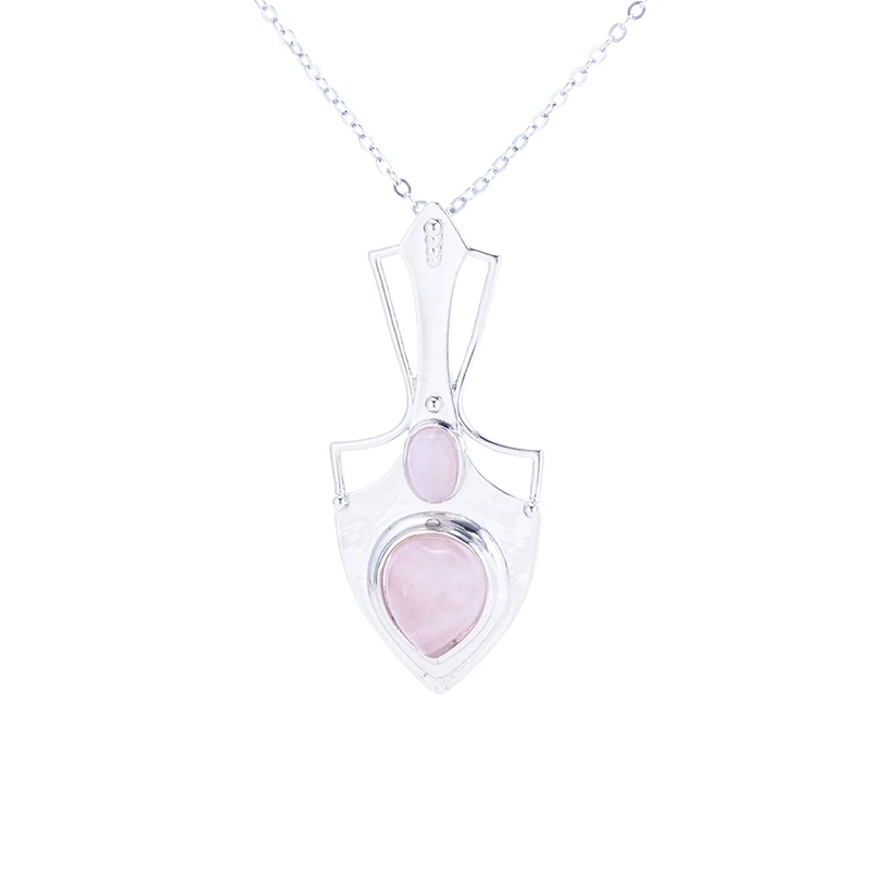 Ожерелье стрела с природными камнями рейки чакр, лечебным кристаллом кварца, амулетом ляписа и духовным украшением.