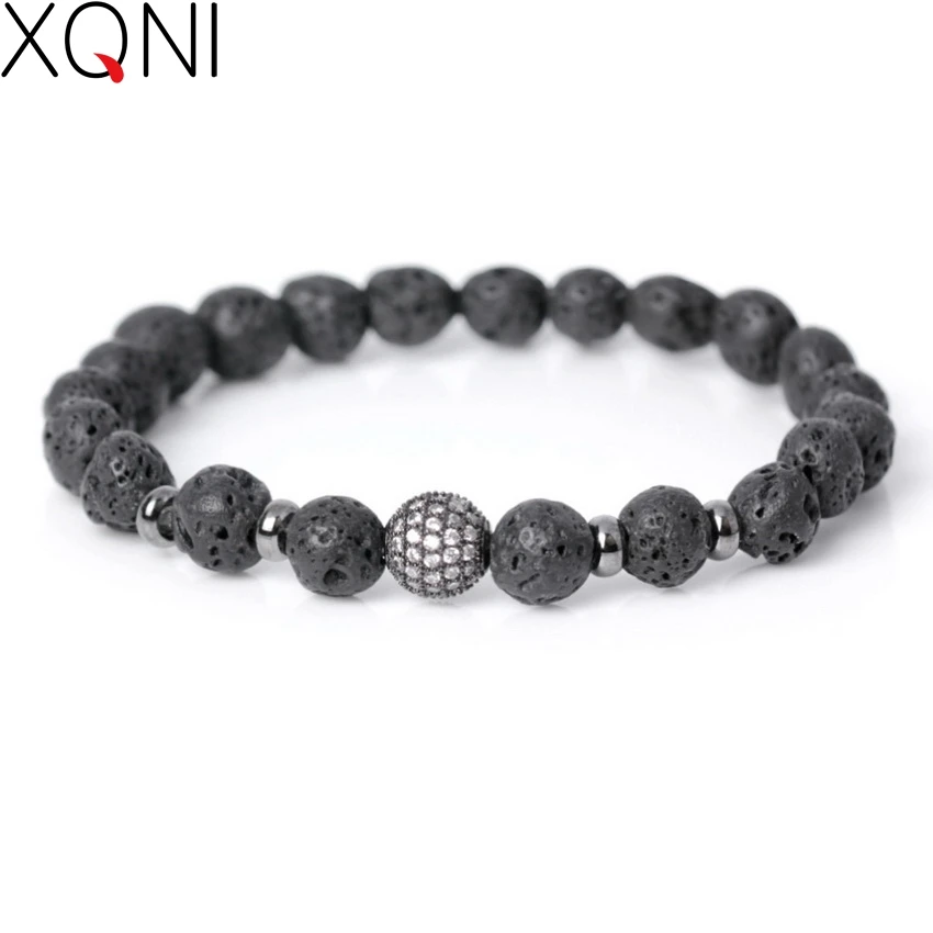 Новое поступление 2017 модные мужские браслеты с шармами из кубического циркония