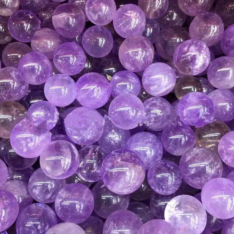 

10pc Natural quartz crystal amethyst miniature ball 18-22mm manufacturer wholesale