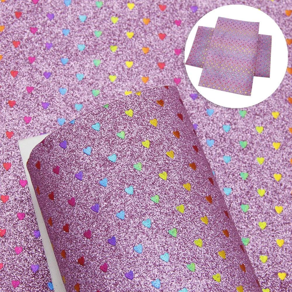 David accessories 20*34 см с блестящим декором в виде сердец золотого цвета с принтом из искусственной кожи в стиле пэчворк для волос с бантом Сумка Чехол-Кошелек для телефона «сделай сам», 1Yc6681 - Цвет: 1084700008
