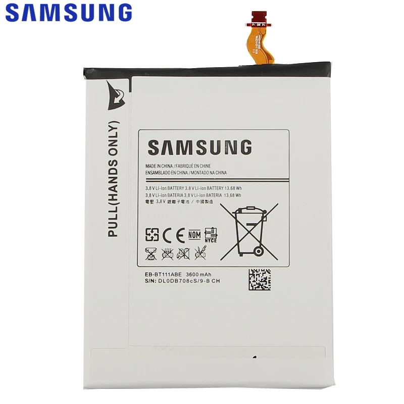 Оригинальная замена Батарея для SAMSUNG T115 T116 SM-T110 SM-T111 EB-BT111ABC EB-BT111ABE EB-BT115ABC EB-BT115ABE 3600 мА-ч