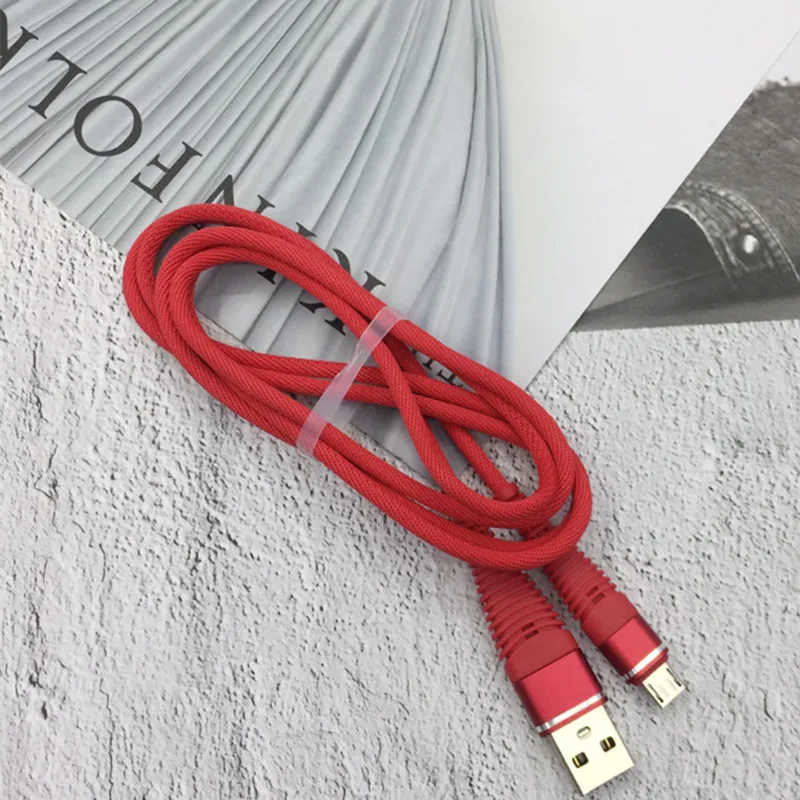 Нейлоновый металлический Шнур Micro USB для быстрой зарядки samsung galaxy s6 s7 edge j1 j3 j4 j5 j6 j7