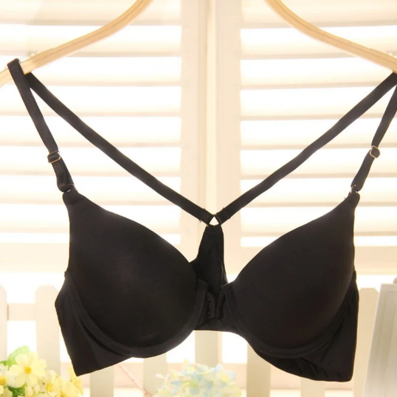 Сексуальное бесшовное нижнее белье пуш-ап бюстгальтер для женщин с застежкой
