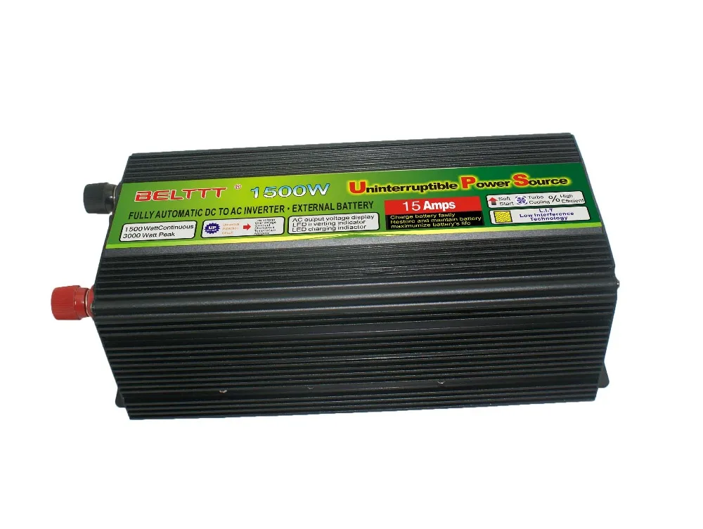 Инвертор BELTTT DC 12 В AC 1500 в Вт со встроенным зарядным устройством|inverter 1500w|inverter with