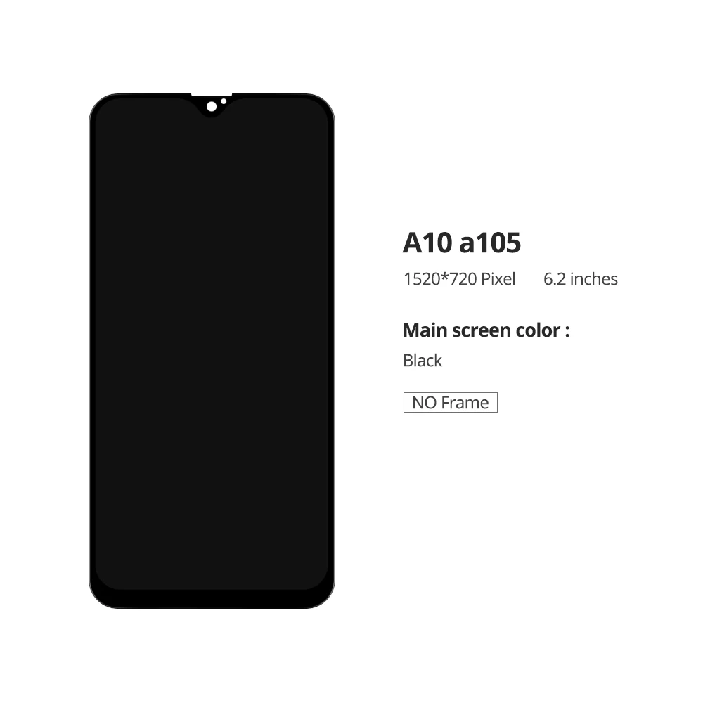 6,2 '' Супер Amoled ЖК-дисплей для samsung Galaxy A10 A105 A105F SM-A105F ЖК-дисплей с кодирующий преобразователь сенсорного экрана в сборе