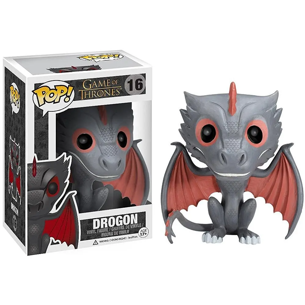 with box FUNKO POP Игра престолов игрушки Джон Сноу Дейенерис дрогон призрак ночной король Виниловая фигурка Коллекционная модель игрушки для детей - Цвет: with box