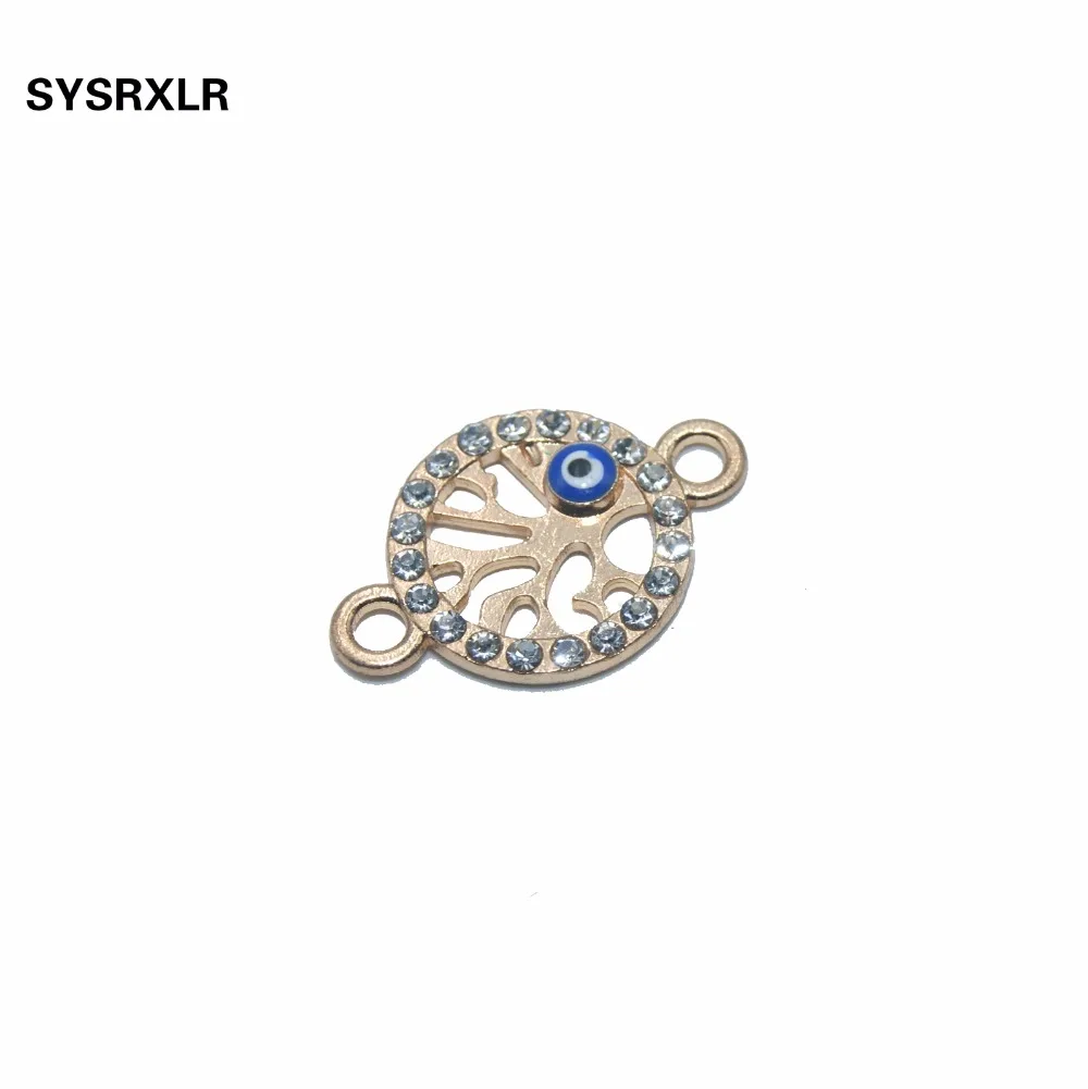 10 шт. розовое золото/серебро позолоченные ручные соединители &quotДерево жизни&quot