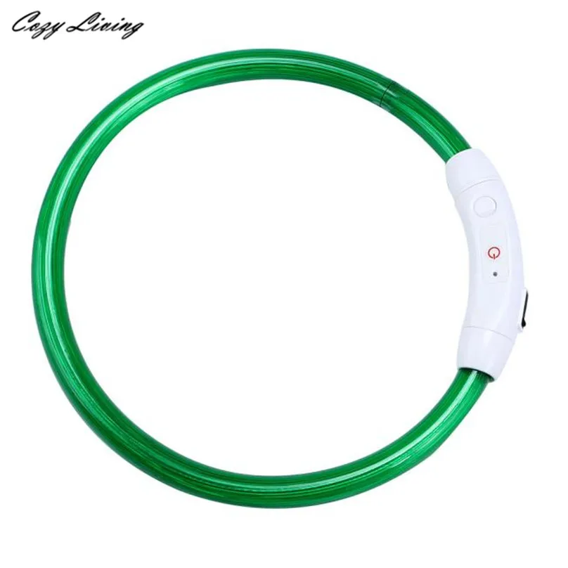 Светодиодный светящийся ошейник Перезаряжаемые USB Водонепроницаемый