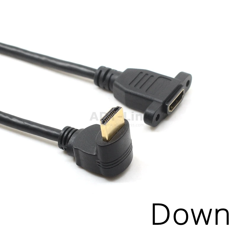 Кабель коннектор HDMI 2 0 переходник типа Папа 4K 270 90 градусов под прямым углом 1080P HDTV