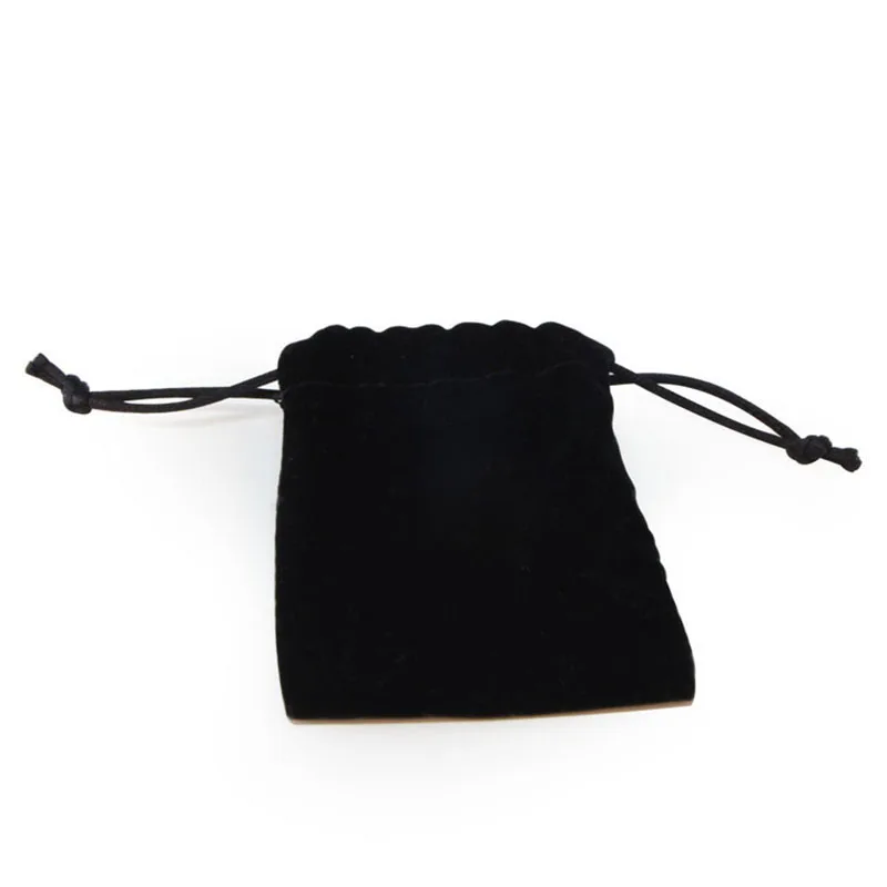 Black Velvet Bag Розовое золото металлическое зеркало для нанесения макияжа круглое компактное косметическое зеркальце модное цветное карманное зеркало+ сумка из черного бархата 5 шт./партия#18413 - Цвет: Black Velvet Bag