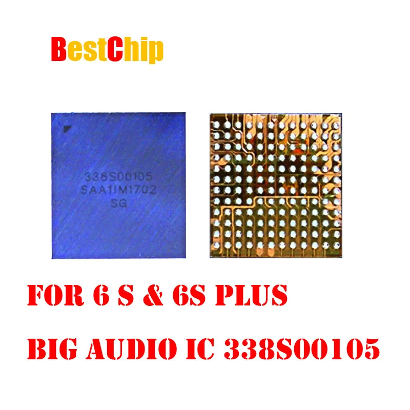 2 шт.-15 шт./лот 338S00105 основное большое кольцо аудио IC чип для iPhone 6s 6s-plus 7 7plus U3101 U3500 |